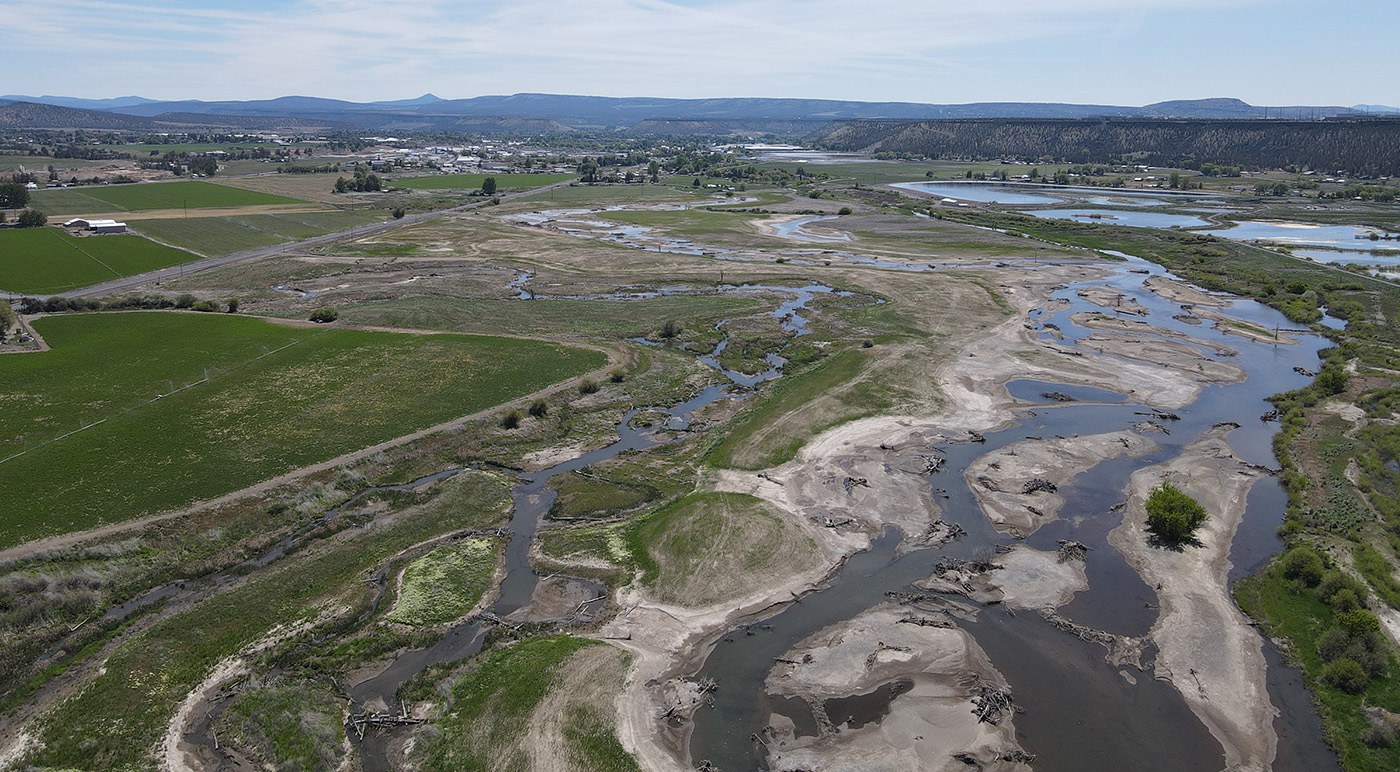 The Crooked River, McKay Creek, and Ochoco Creek at Ochoco Preserve. Photo: Land Trust.